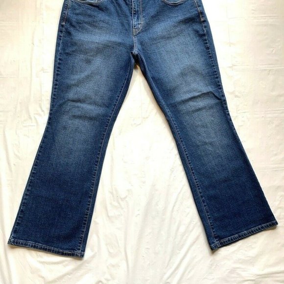Levi's 515 Bootcut Jeans Womens 14S‎ (34x30) Stretch Dark Blue Denim Mid Rise - Picture 4 of 12